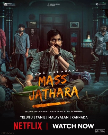Mass Jathara (2025) Dual Audio Hindi ORG-Telugu NetFlix WEB-DL Download